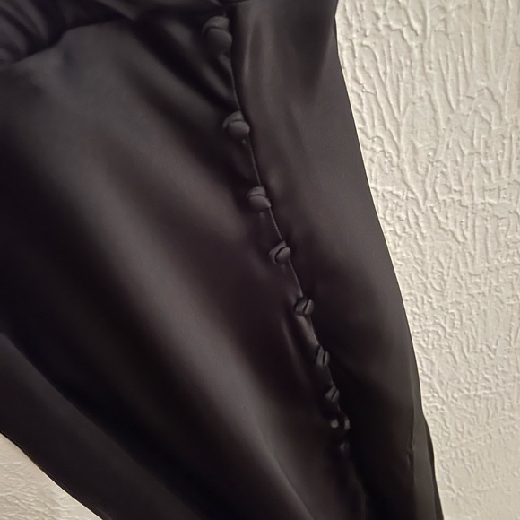 ZARA Satin Slip Button Dress - Picture 6 of 7